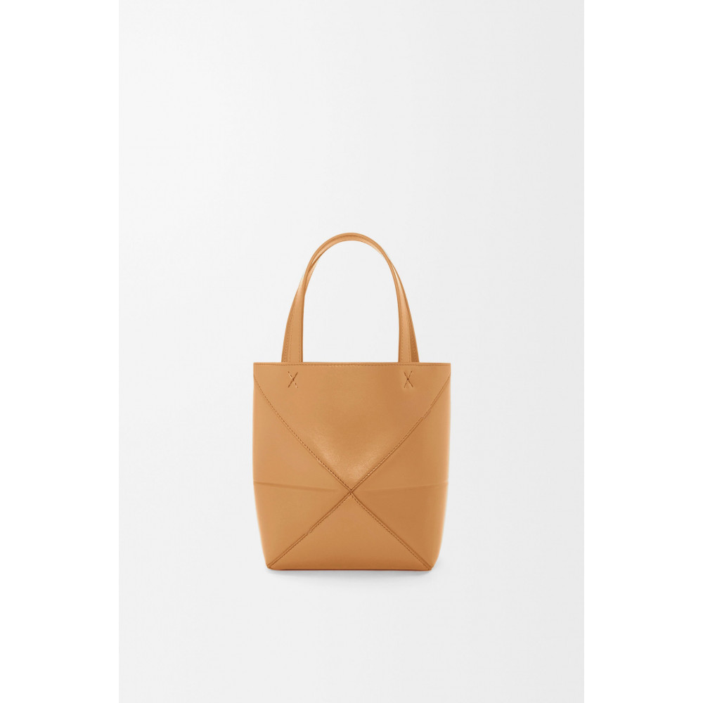 Mini Puzzle Fold Tote In Shiny Calfskin Mini Puzzle Fold Tote In Shiny Calfskin