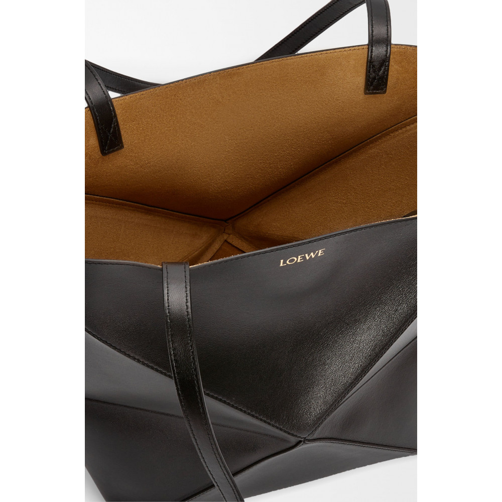 Medium Puzzle Fold Tote In Shiny Calfskin