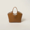 Ivy Leather Handbag Cognac Color