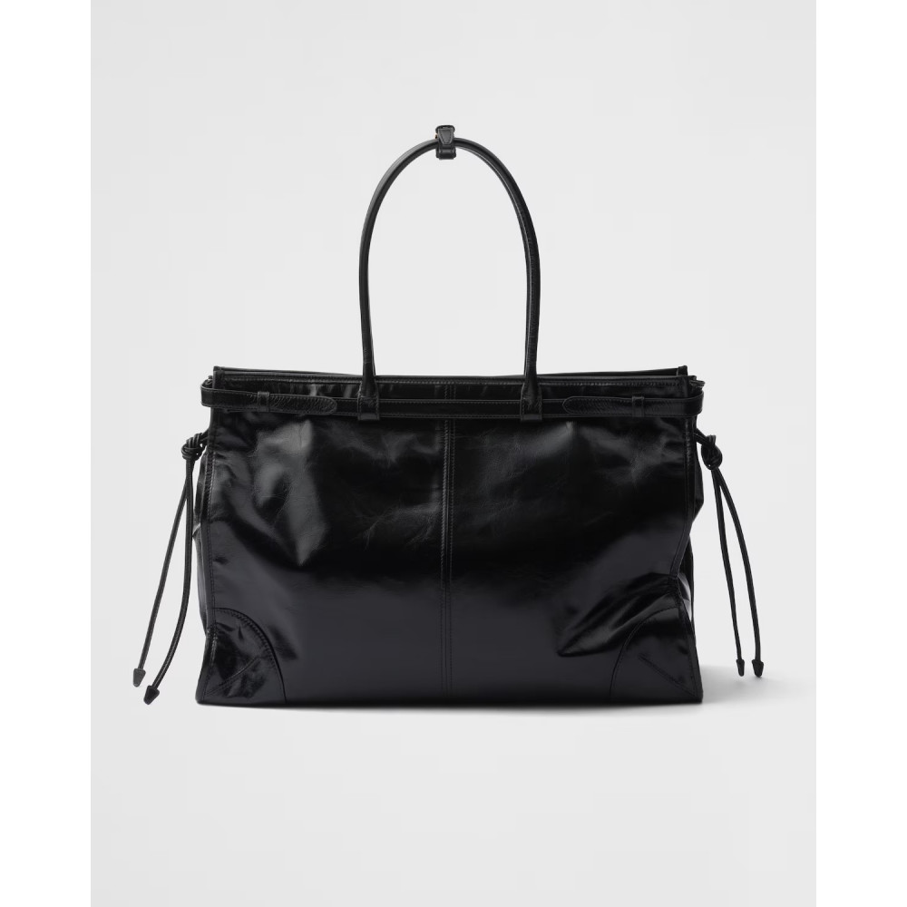 Prada Bonnie Oversized Leather Handbag