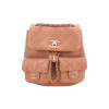 Chanel Grained Calfskin Backpack Brown