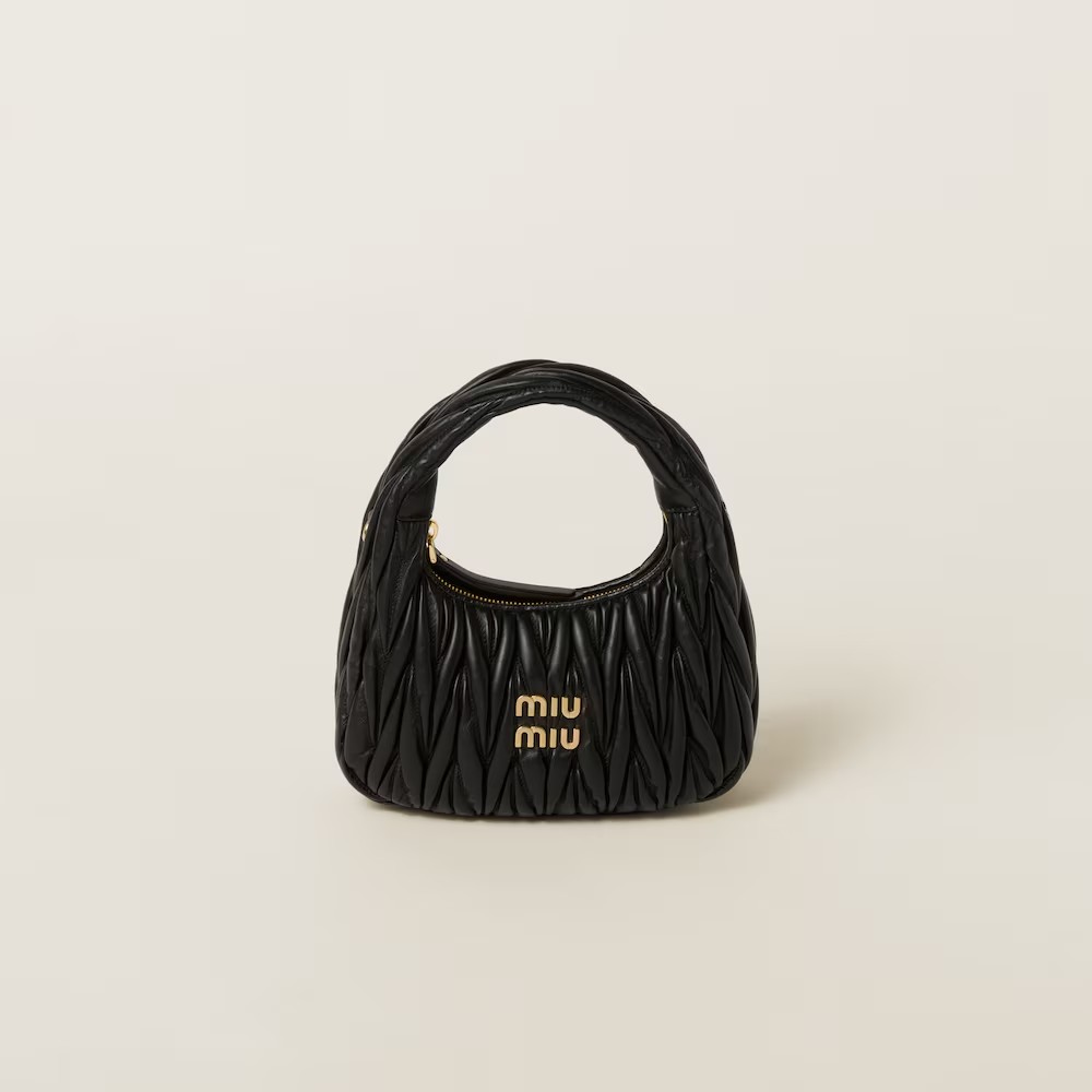 Wander Matelassé Soft Lamb Nappa Small Crescent Moon Bag Wander Matelassé Soft Lamb Nappa Small Crescent Moon Bag
