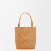 Mini Puzzle Fold Tote In Shiny Calfskin