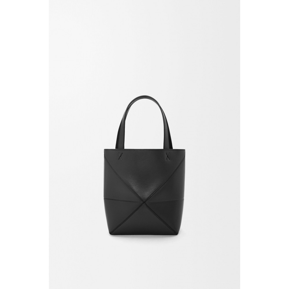 Mini Puzzle Fold Tote In Shiny Calfskin Mini Puzzle Fold Tote In Shiny Calfskin