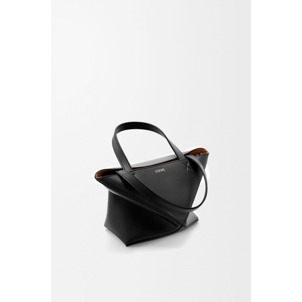 Mini Puzzle Fold Tote In Shiny Calfskin Mini Puzzle Fold Tote In Shiny Calfskin
