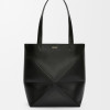 Medium Puzzle Fold Tote In Shiny Calfskin