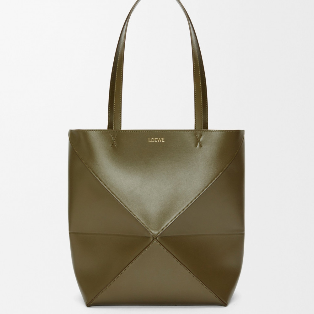 Medium Puzzle Fold Tote In Shiny Calfskin Medium Puzzle Fold Tote In Shiny Calfskin