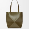 Medium Puzzle Fold Tote In Shiny Calfskin