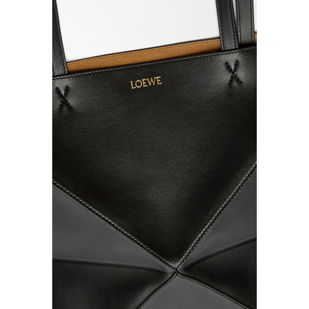 Medium Puzzle Fold Tote In Shiny Calfskin