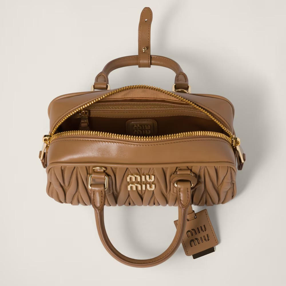 Arcadie Matelassé Small Soft Lamb Leather Handbag