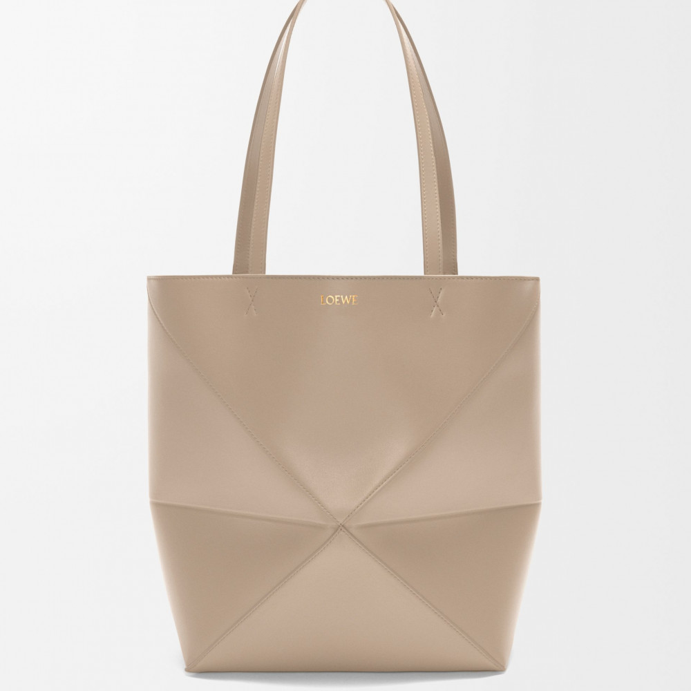 Medium Puzzle Fold Tote In Shiny Calfskin Medium Puzzle Fold Tote In Shiny Calfskin