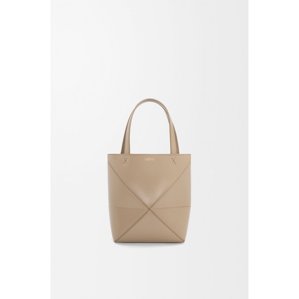 Mini Puzzle Fold Tote In Shiny Calfskin Mini Puzzle Fold Tote In Shiny Calfskin