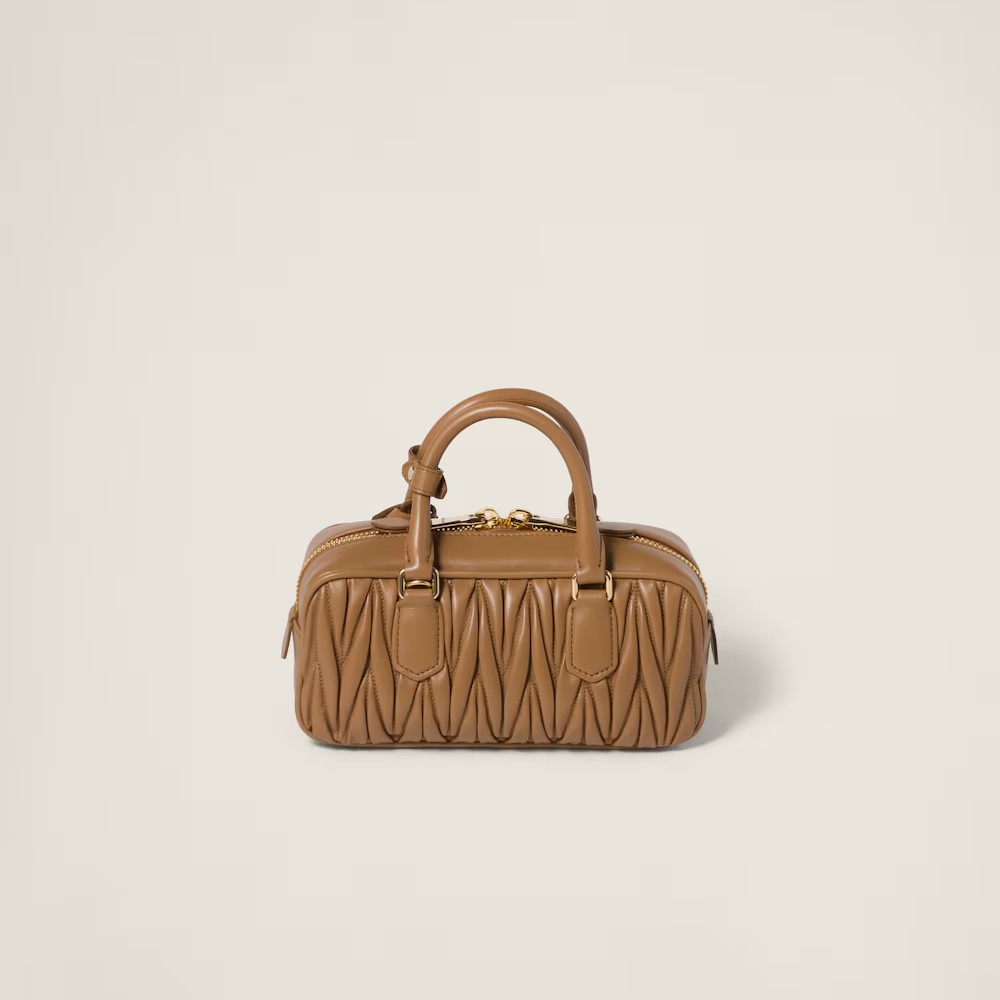 Arcadie Matelassé Small Soft Lamb Leather Handbag