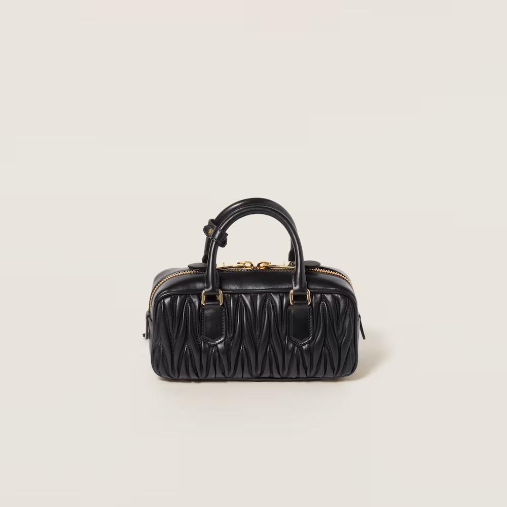 Arcadie Matelassé Small Soft Lamb Leather Handbag