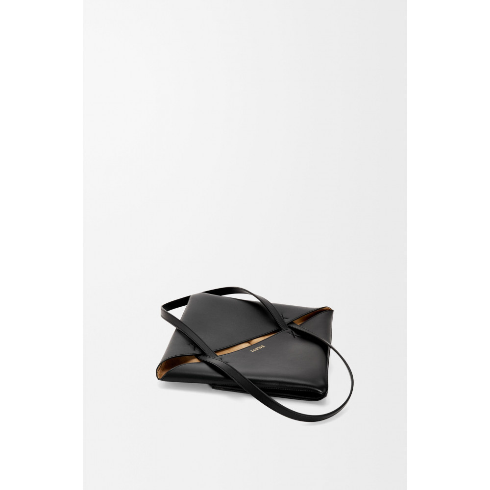 Medium Puzzle Fold Tote In Shiny Calfskin