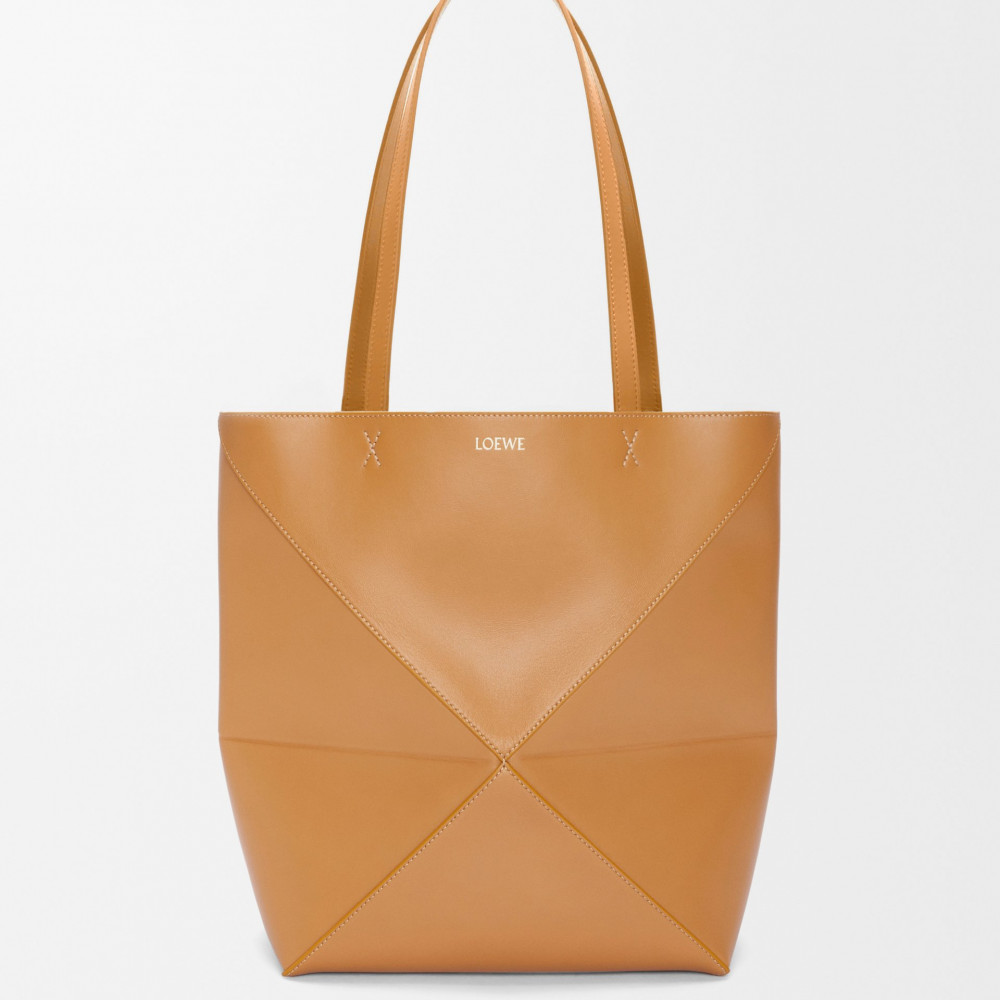 Medium Puzzle Fold Tote In Shiny Calfskin Medium Puzzle Fold Tote In Shiny Calfskin
