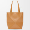 Medium Puzzle Fold Tote In Shiny Calfskin