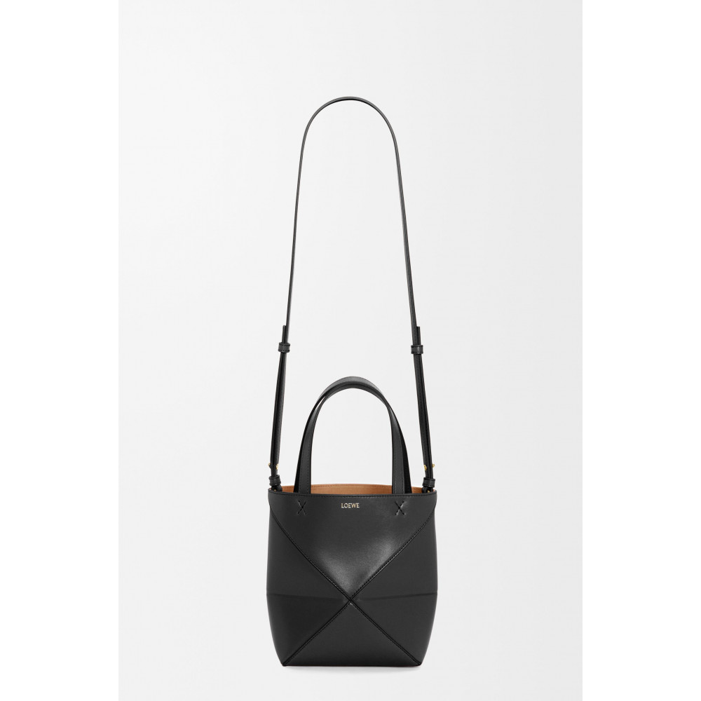 Mini Puzzle Fold Tote In Shiny Calfskin Mini Puzzle Fold Tote In Shiny Calfskin