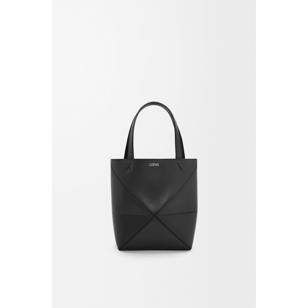 Mini Puzzle Fold Tote In Shiny Calfskin Mini Puzzle Fold Tote In Shiny Calfskin