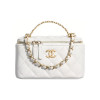 Chanel Vanity Box Clutch With Top Hollow Out Handle