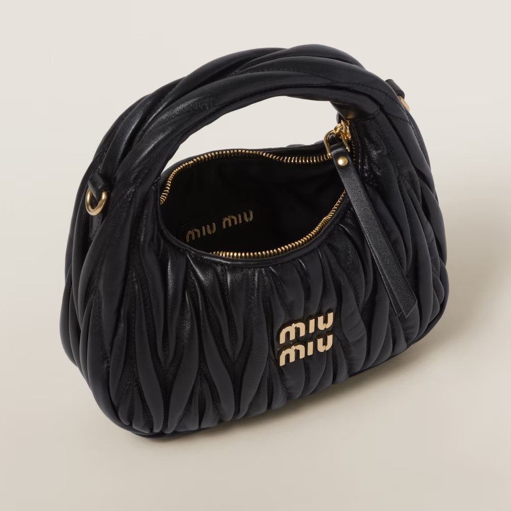 Wander Matelassé Mini Hobo Bag