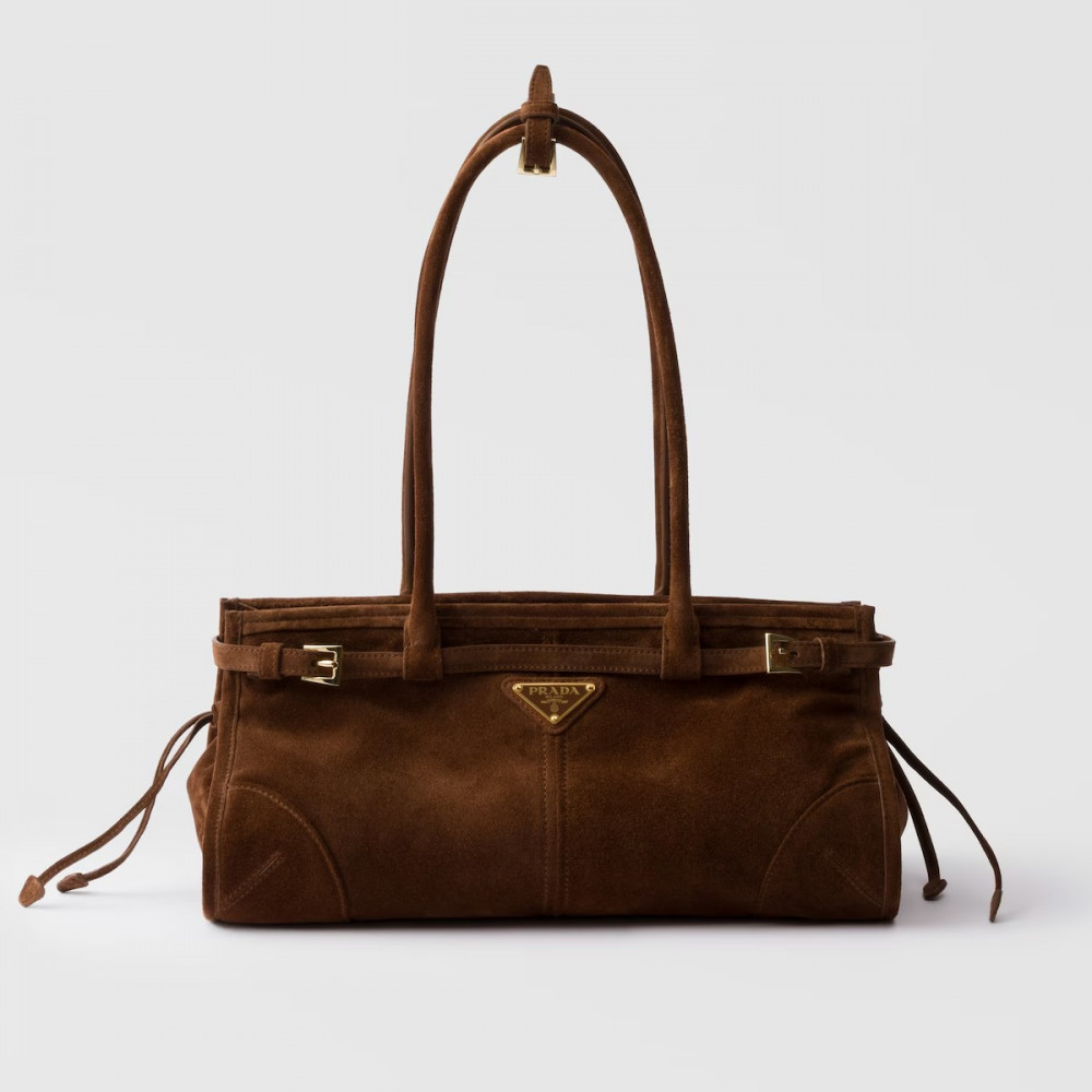 Prada Bonnie Medium Suede Leather Handbag Prada Bonnie Medium Suede Leather Handbag