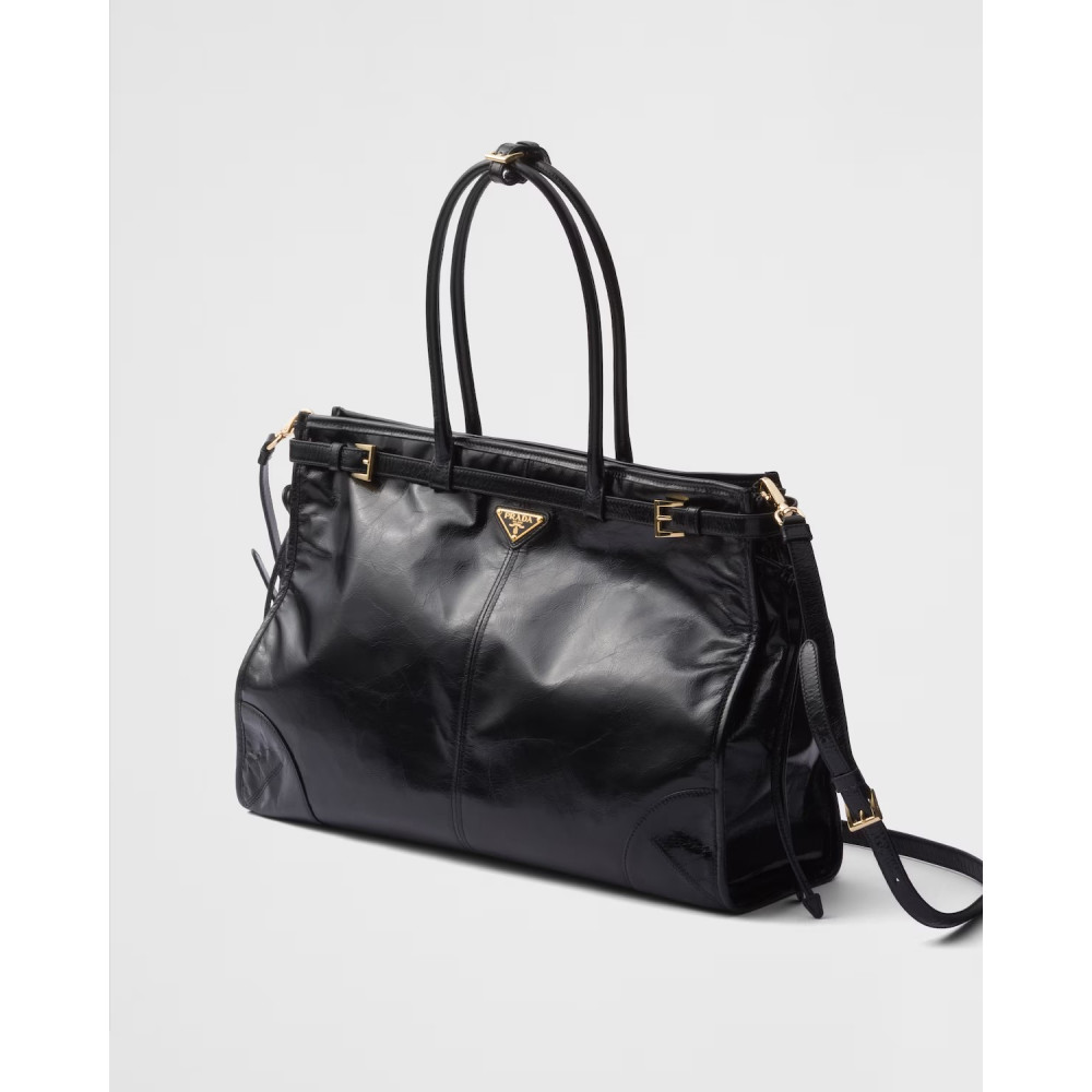 Prada Bonnie Oversized Leather Handbag