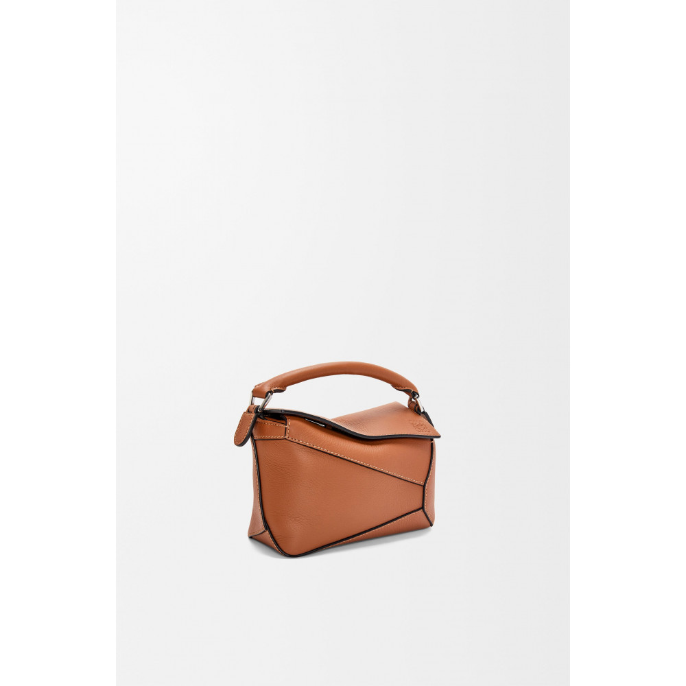 Mini Puzzle Edge Bag In Classic Calfskin