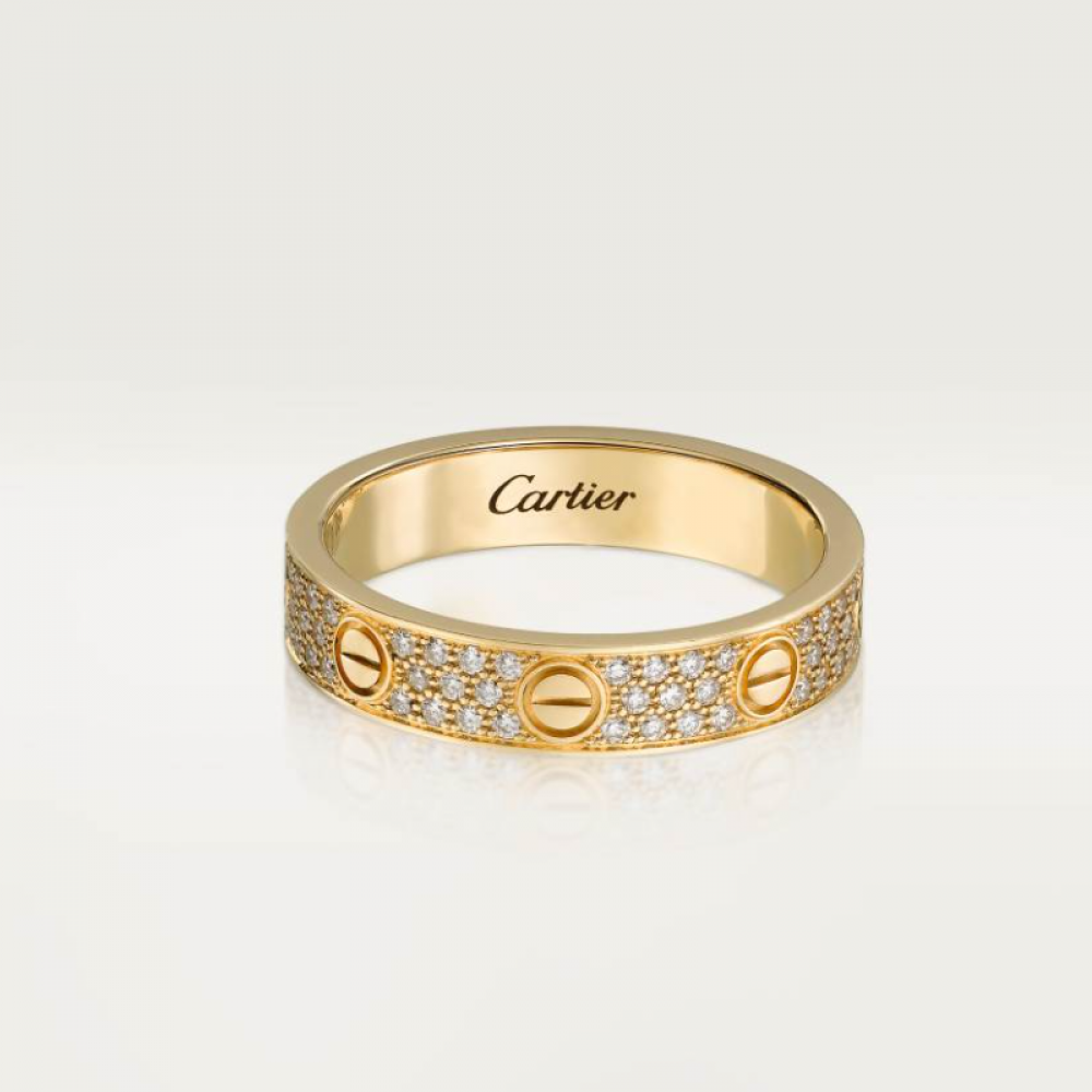 Cartier Love Ring Small Edition Set With Diamonds