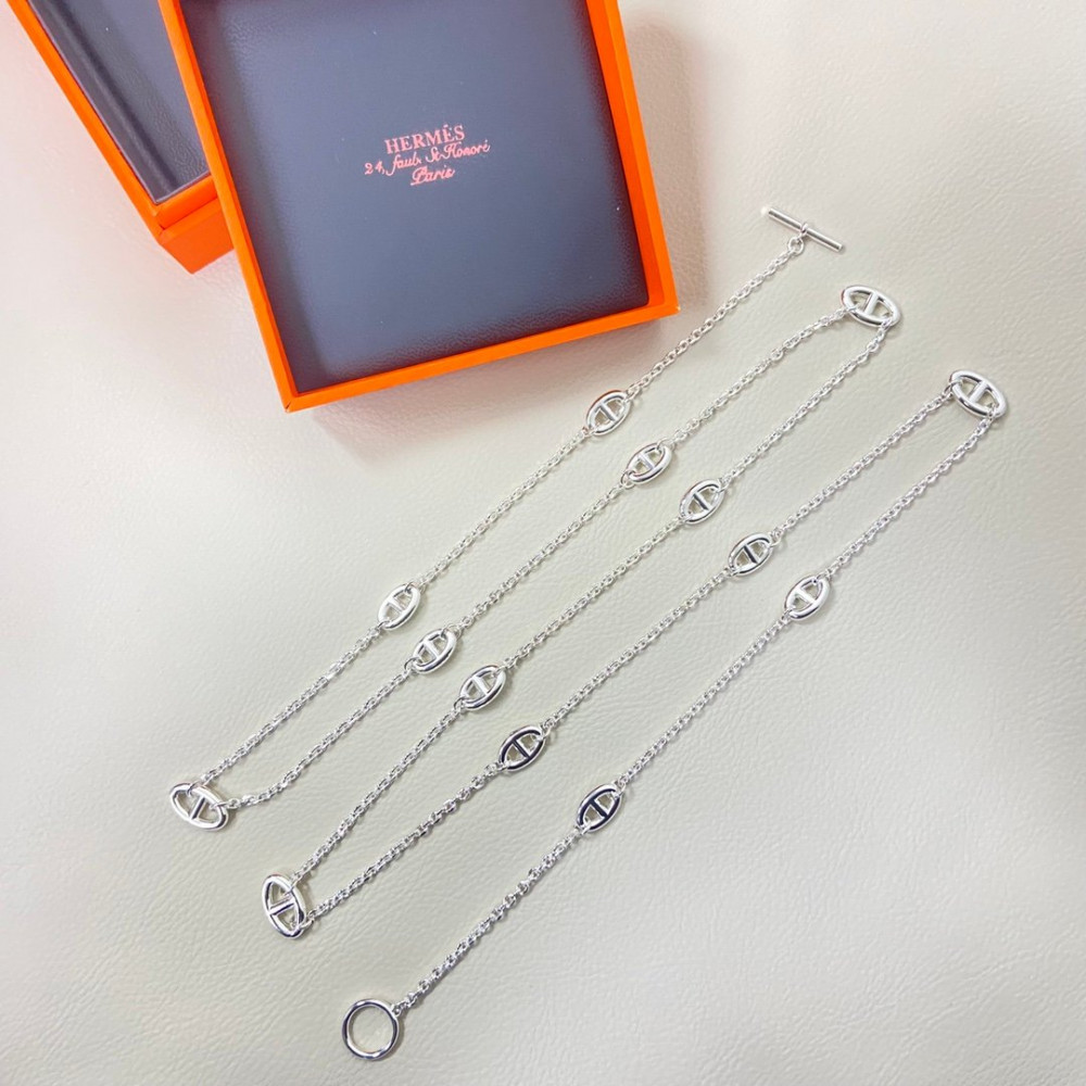 Hermes Necklace, Pig Nose , Long Necklace Hermes Necklace, Pig Nose , Long Necklace