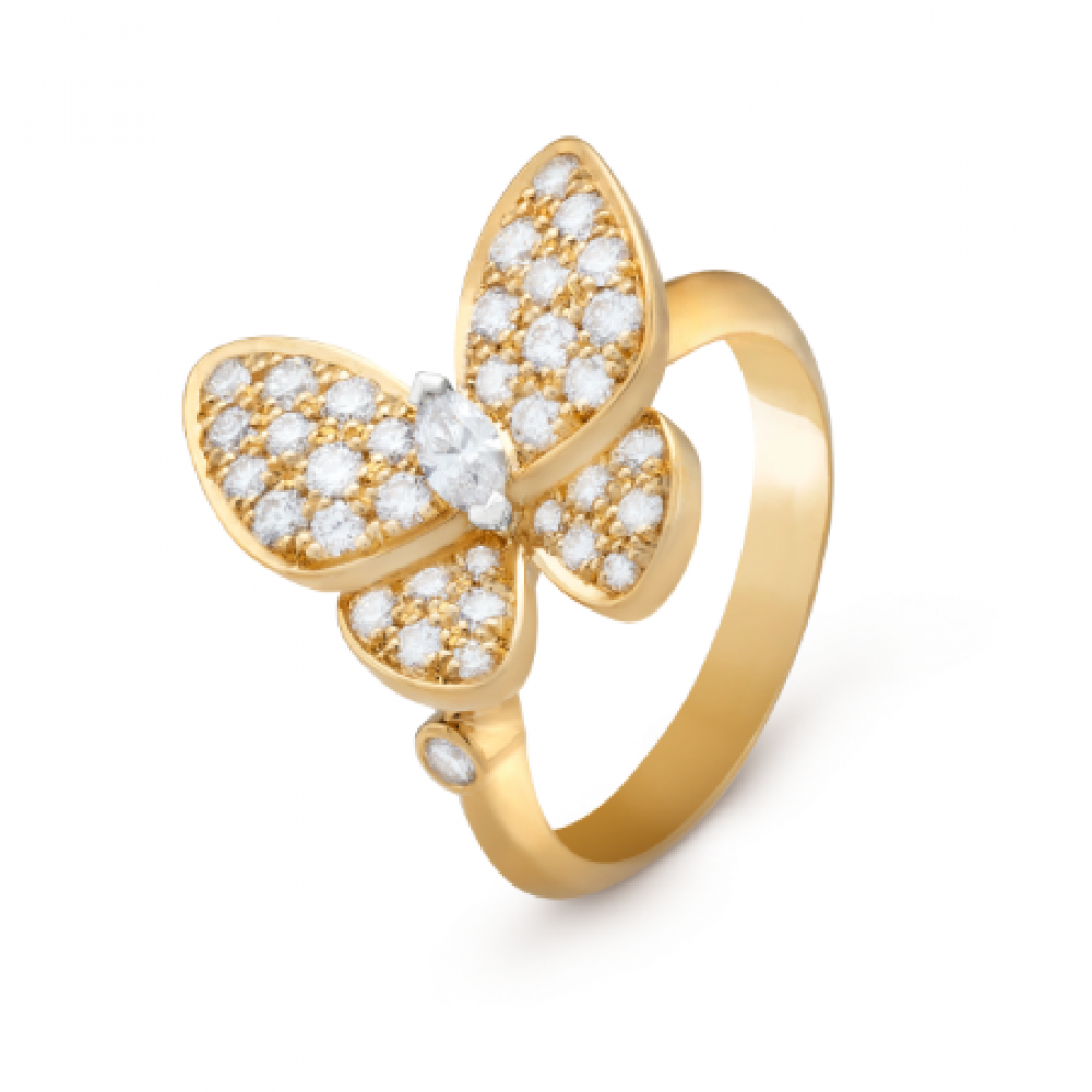 Clover Two Butterfly Rings Clover Two Butterfly Rings