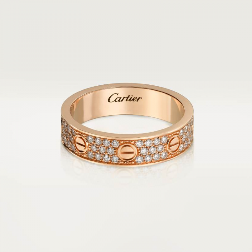 Cartier Love Ring Small Edition Set With Diamonds