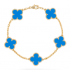 Clover With 5 Flowers-Dark Blue