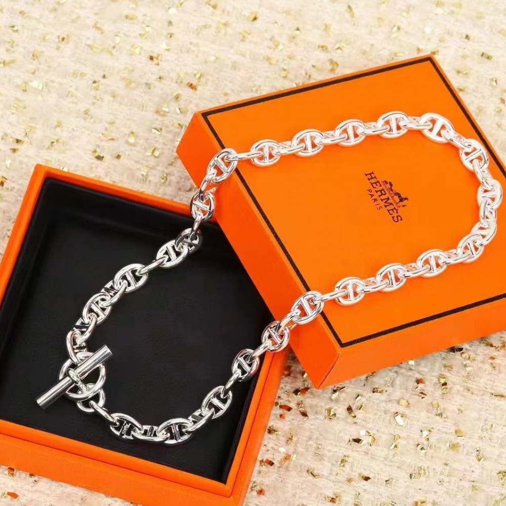 Hermes Necklace, Pig Nose, Thicker Hermes Necklace, Pig Nose, Thicker