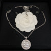 Chanel Necklace, Big Round With Diamonds, Top Quality