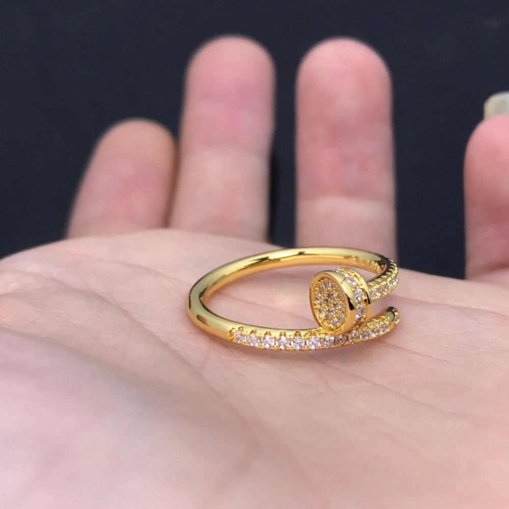 Cartier Ring, Nail, Full Diamond, 1Loop