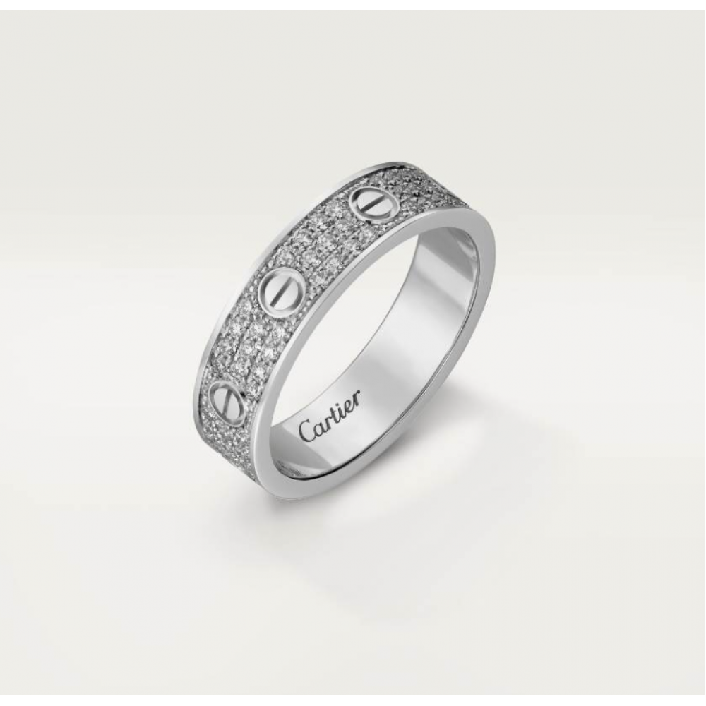 Cartier Love Ring Small Edition Set With Diamonds