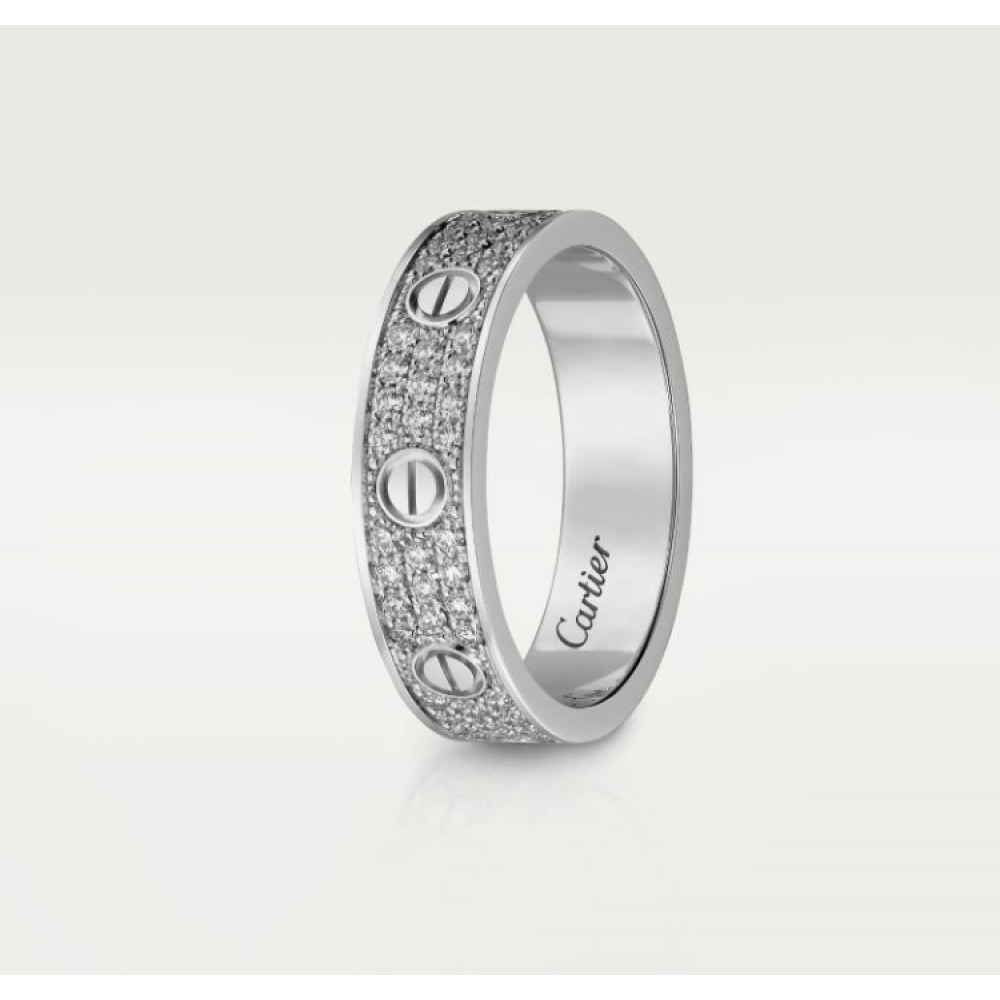 Cartier Love Ring Small Edition Set With Diamonds