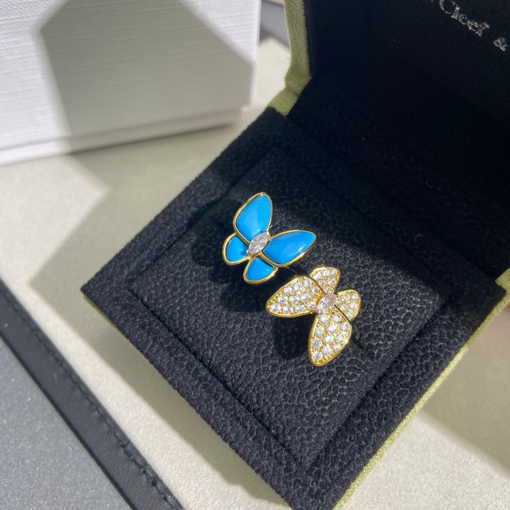 Clover Two Butterfly Rings Clover Two Butterfly Rings
