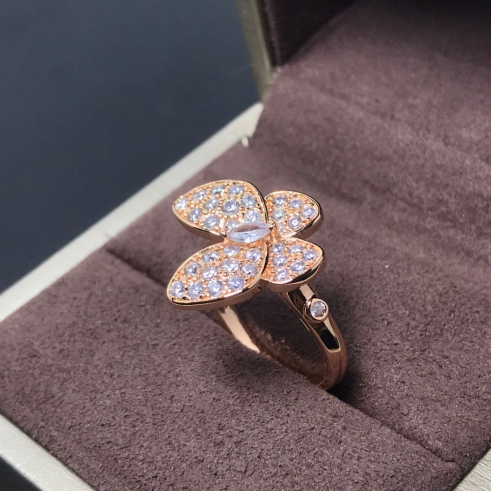Clover Two Butterfly Rings Clover Two Butterfly Rings