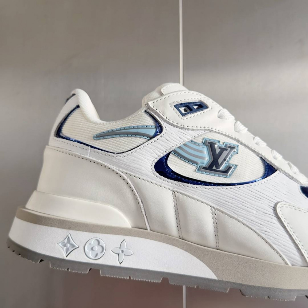 LV Run Away Sneaker White and Blue