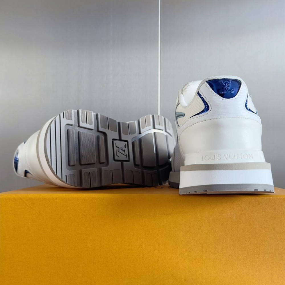 LV Run Away Sneaker White and Blue