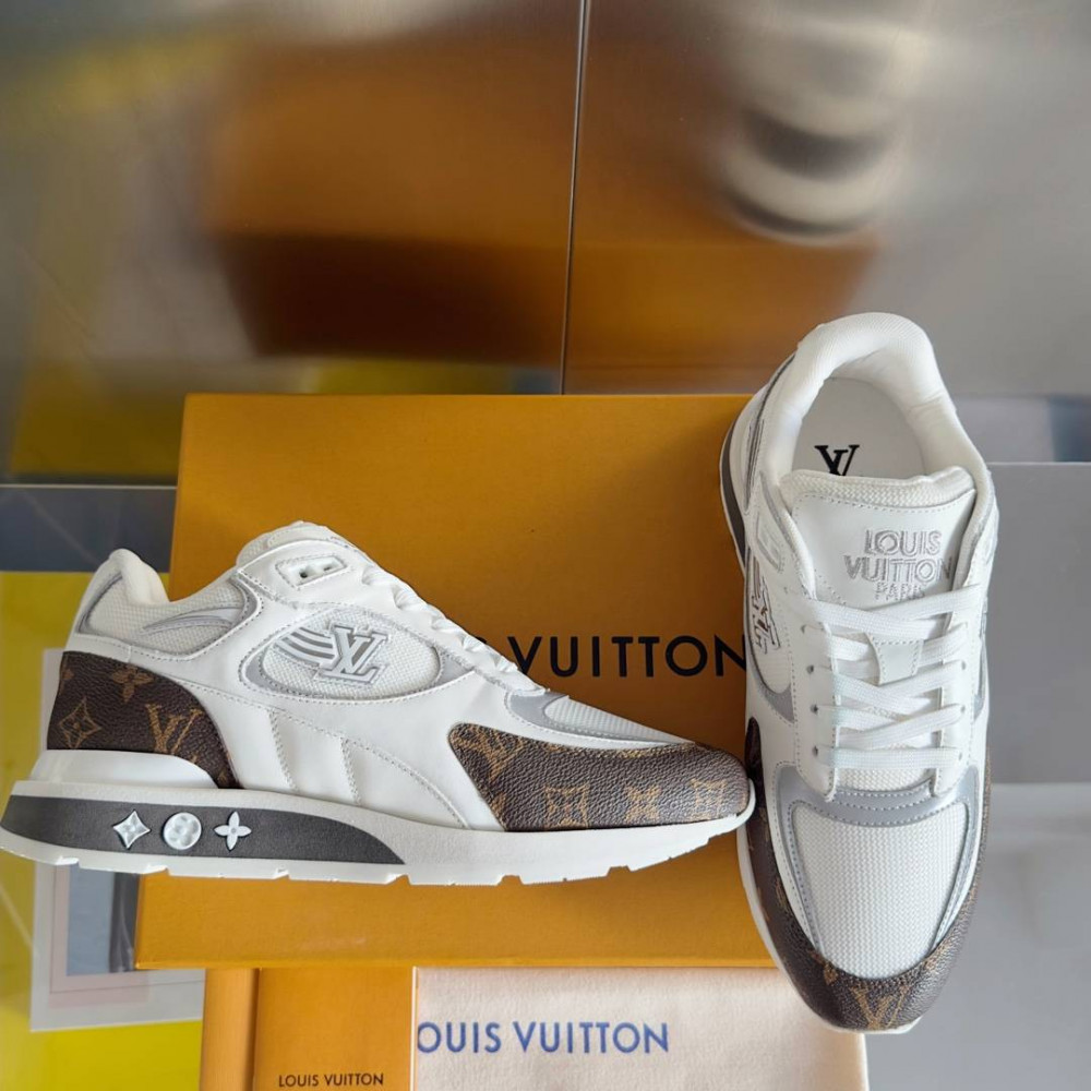 LV Run Away Sneaker White & Brown