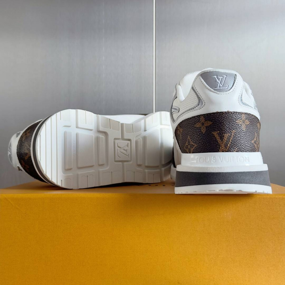 LV Run Away Sneaker White & Brown