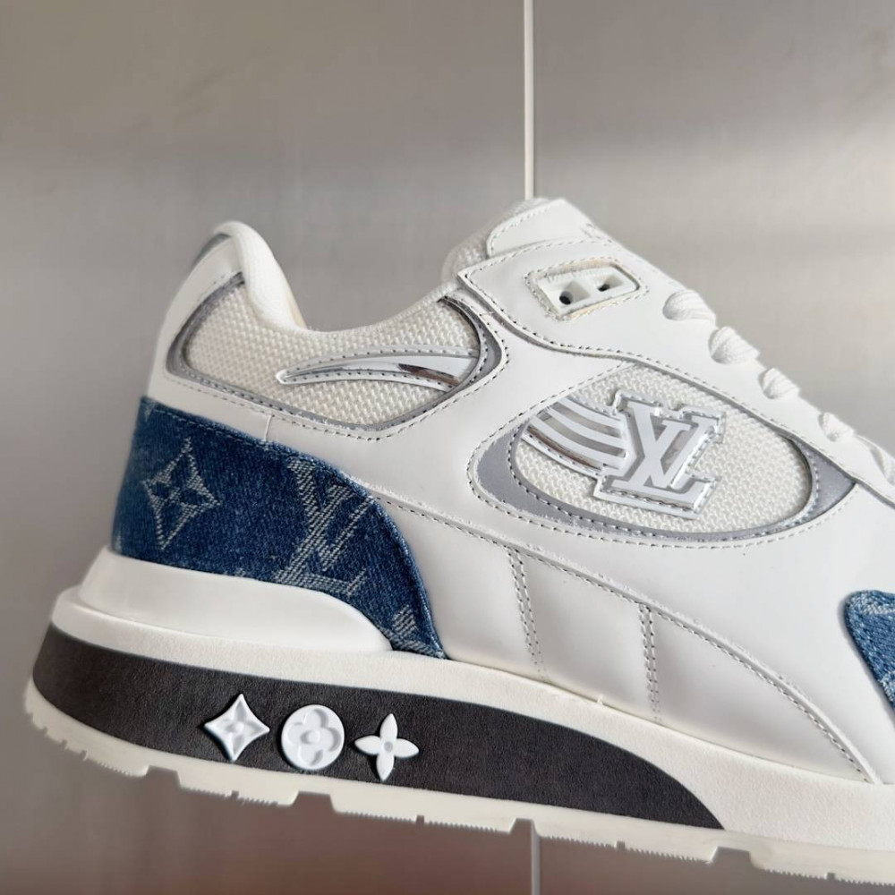 LV Run Away Sneaker White & Denim Blue
