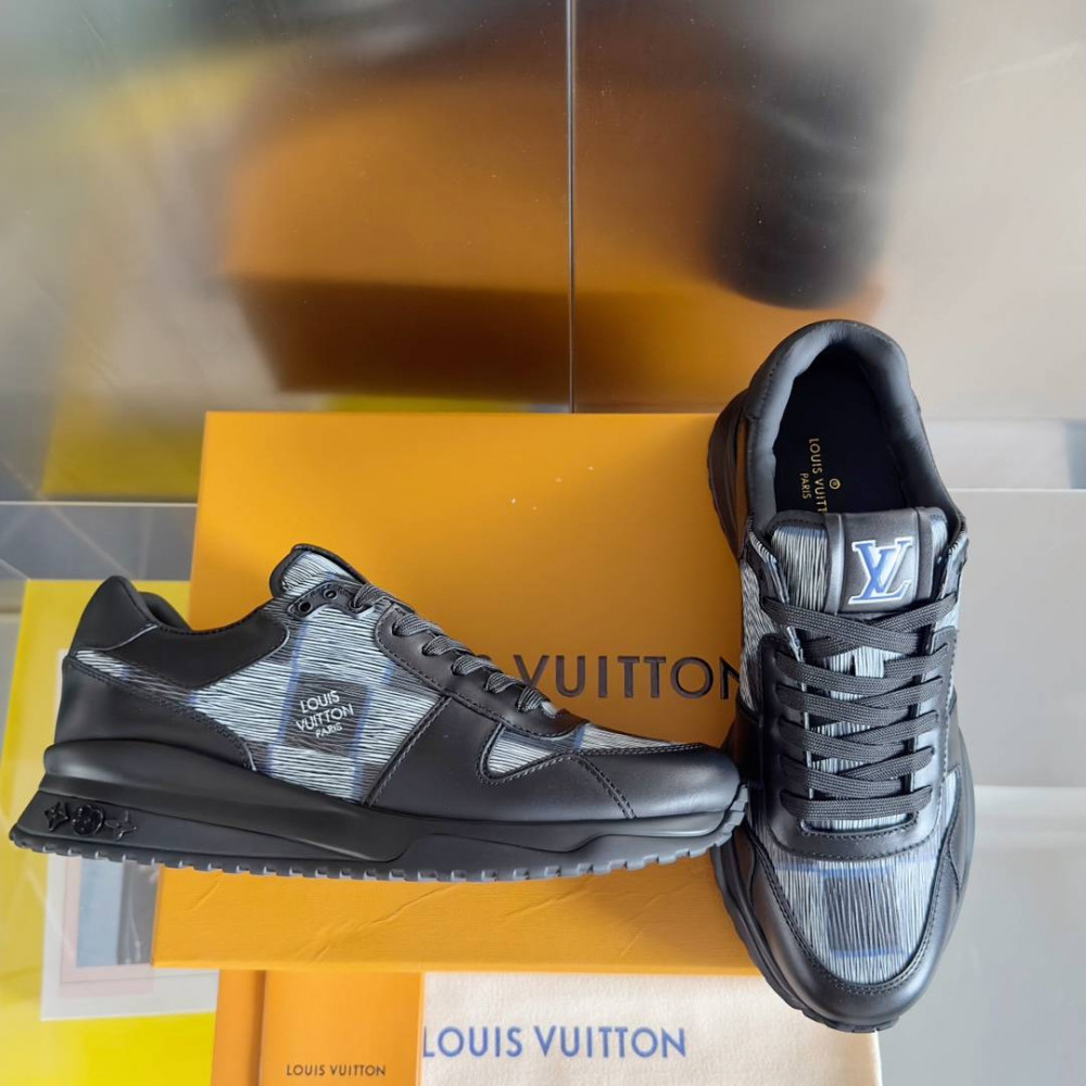 LV Run Away Sneaker Black Print-1