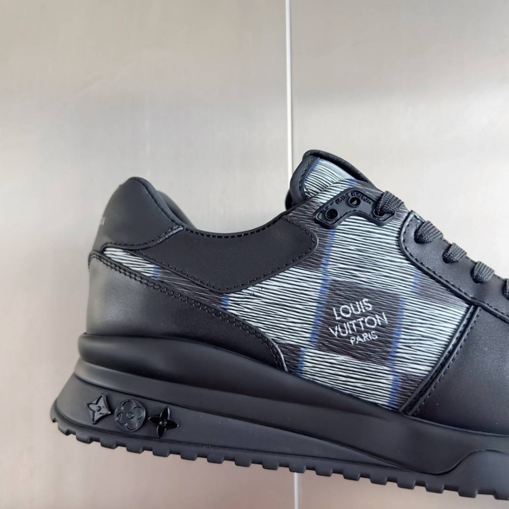 LV Run Away Sneaker Black Print-1
