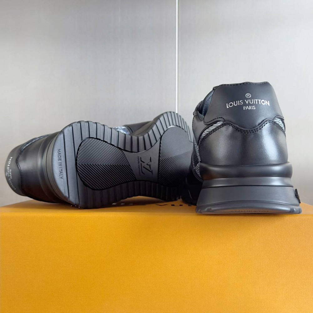 LV Run Away Sneaker Black Print-1