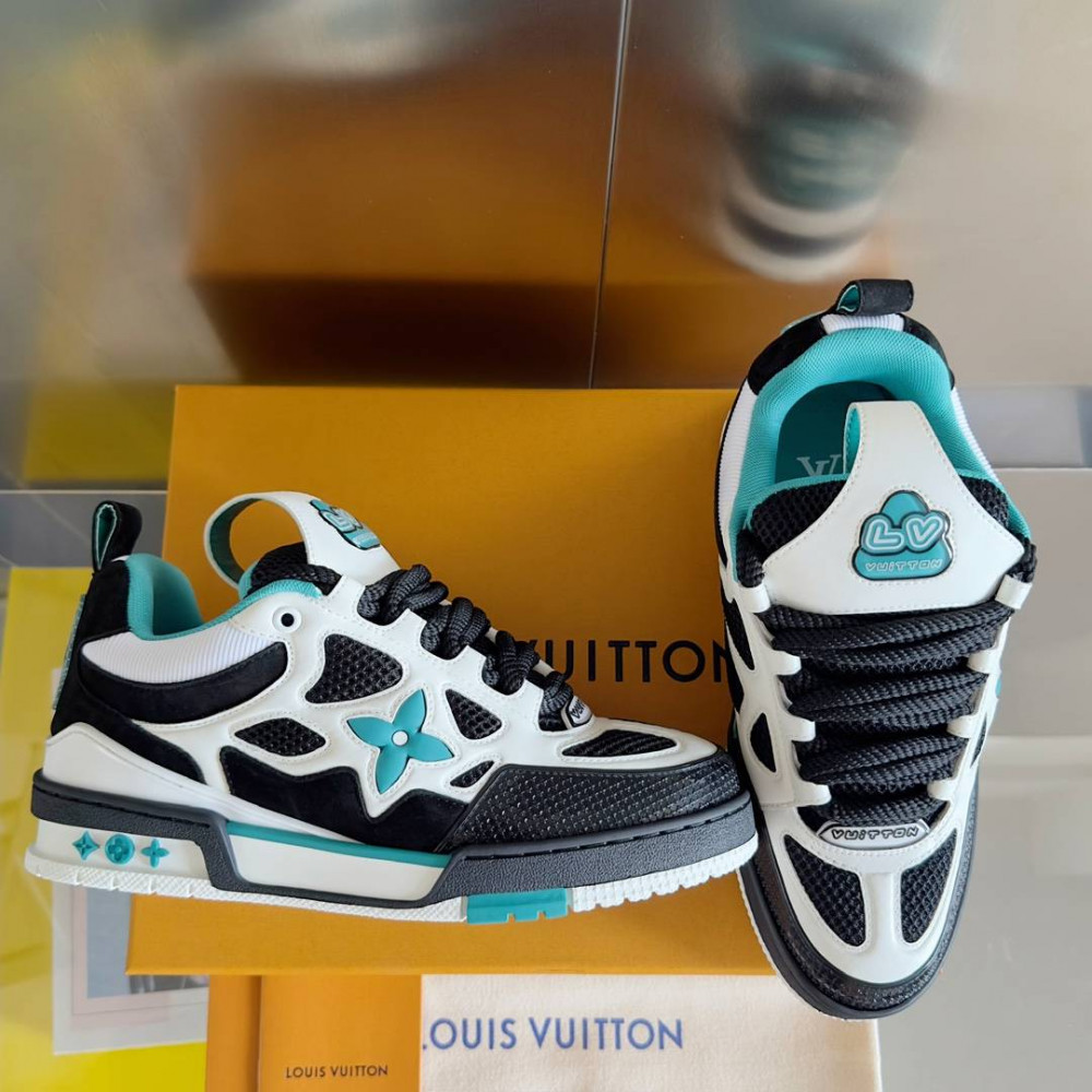 LV Skate Sneaker Black & Cyan LV Skate Sneaker Black & Cyan