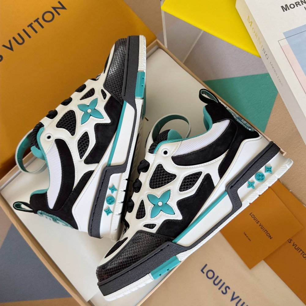 LV Skate Sneaker Black & Cyan LV Skate Sneaker Black & Cyan